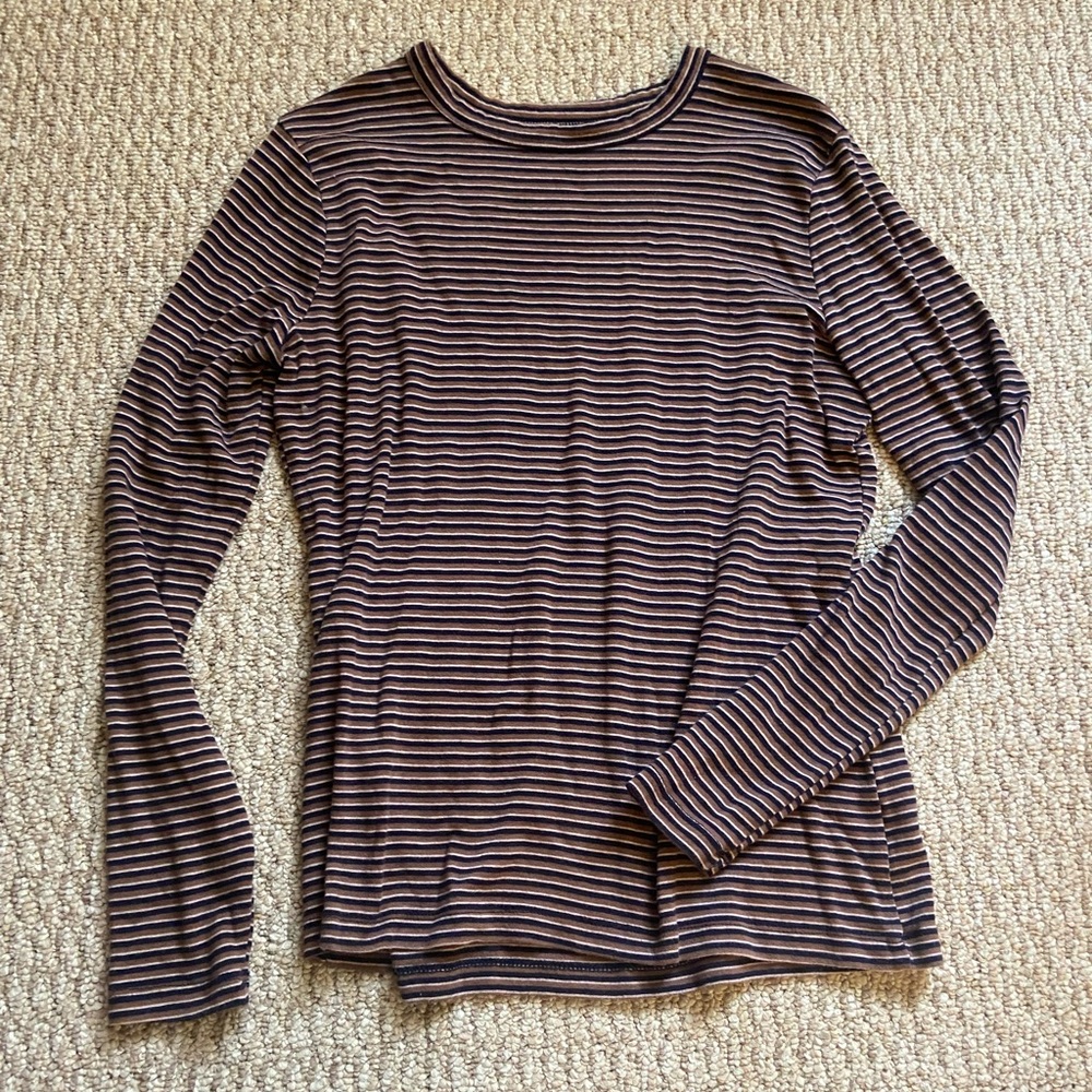Stretchy Striped Women’s Long Sleeve Lightweight Stretchy Cozy Soft Trendy
